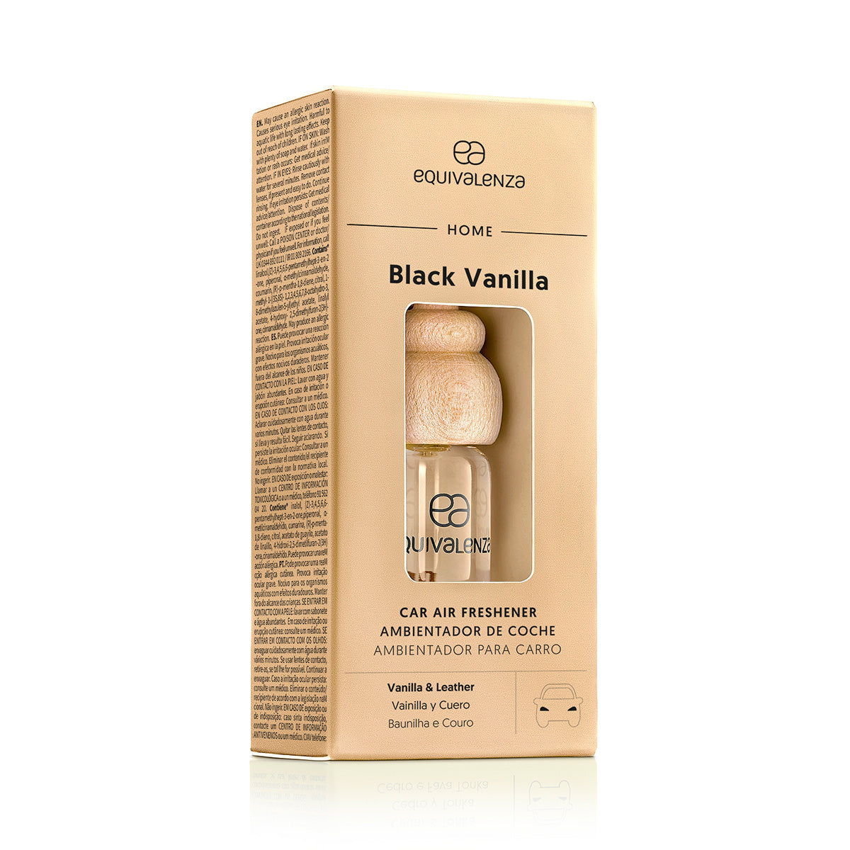 Parfum d'ambiance pour voiture Black Vanilla (vanille et cuir)